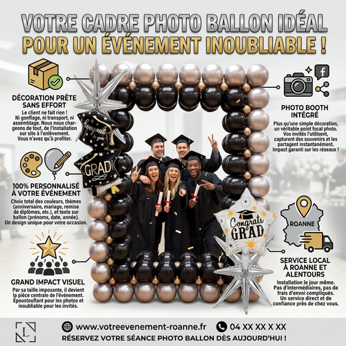 Cadre photo en ballons