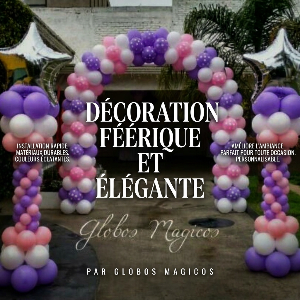 Arche de ballons d'entrée
